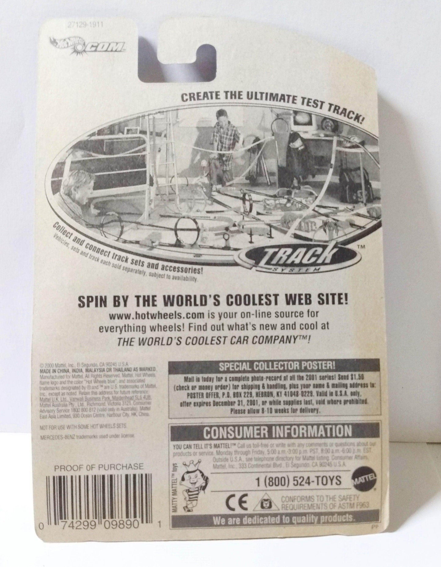 Hot Wheels 2000 Collector #163 Mercedes CLK-LM Race Car - TulipStuff