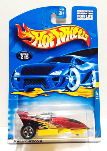 Hot Wheels 2000 Collector #215 XT-3 3-Wheel Race Car - TulipStuff