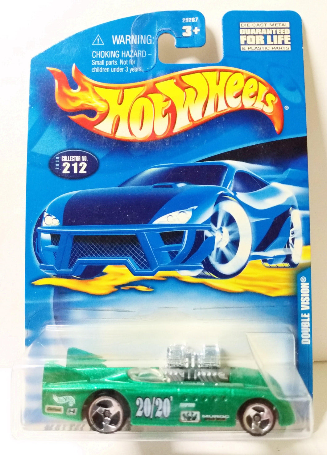 Hot Wheels Collector 2000 #212 Double Vision Diecast Metal Concept Car - TulipStuff
