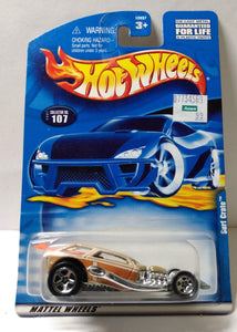 Hot Wheels 2001 Collector #107 Surf Crate Woodie Racer - TulipStuff