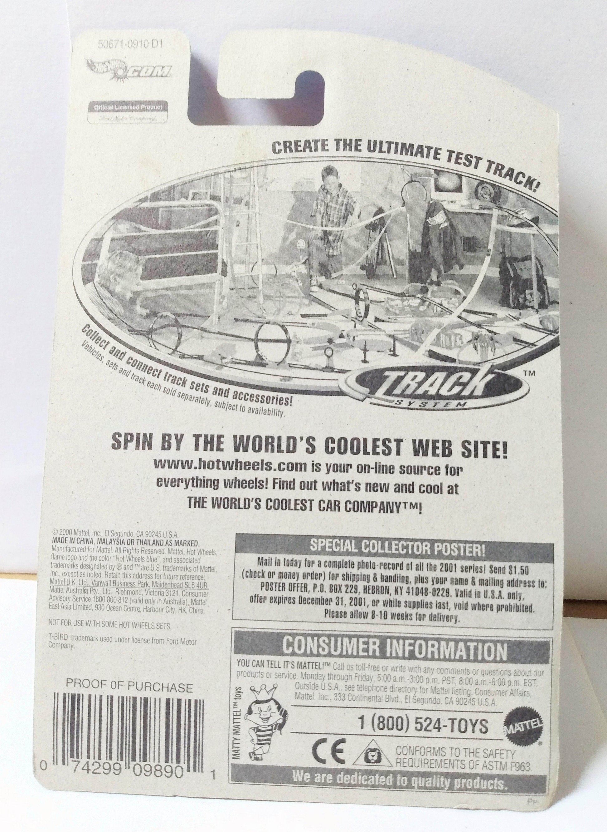 Hot Wheels 2001 Collector #142 '63 T-Bird Ford Thunderbird Convertible - TulipStuff