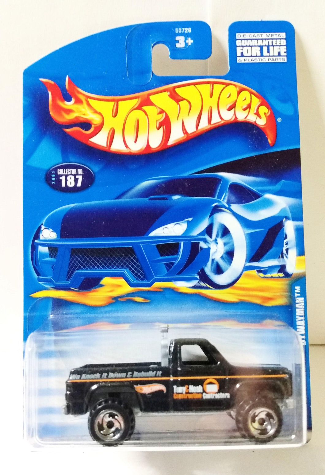 Hot Wheels 2001 Collector #187 Bywayman Pickup Truck - TulipStuff