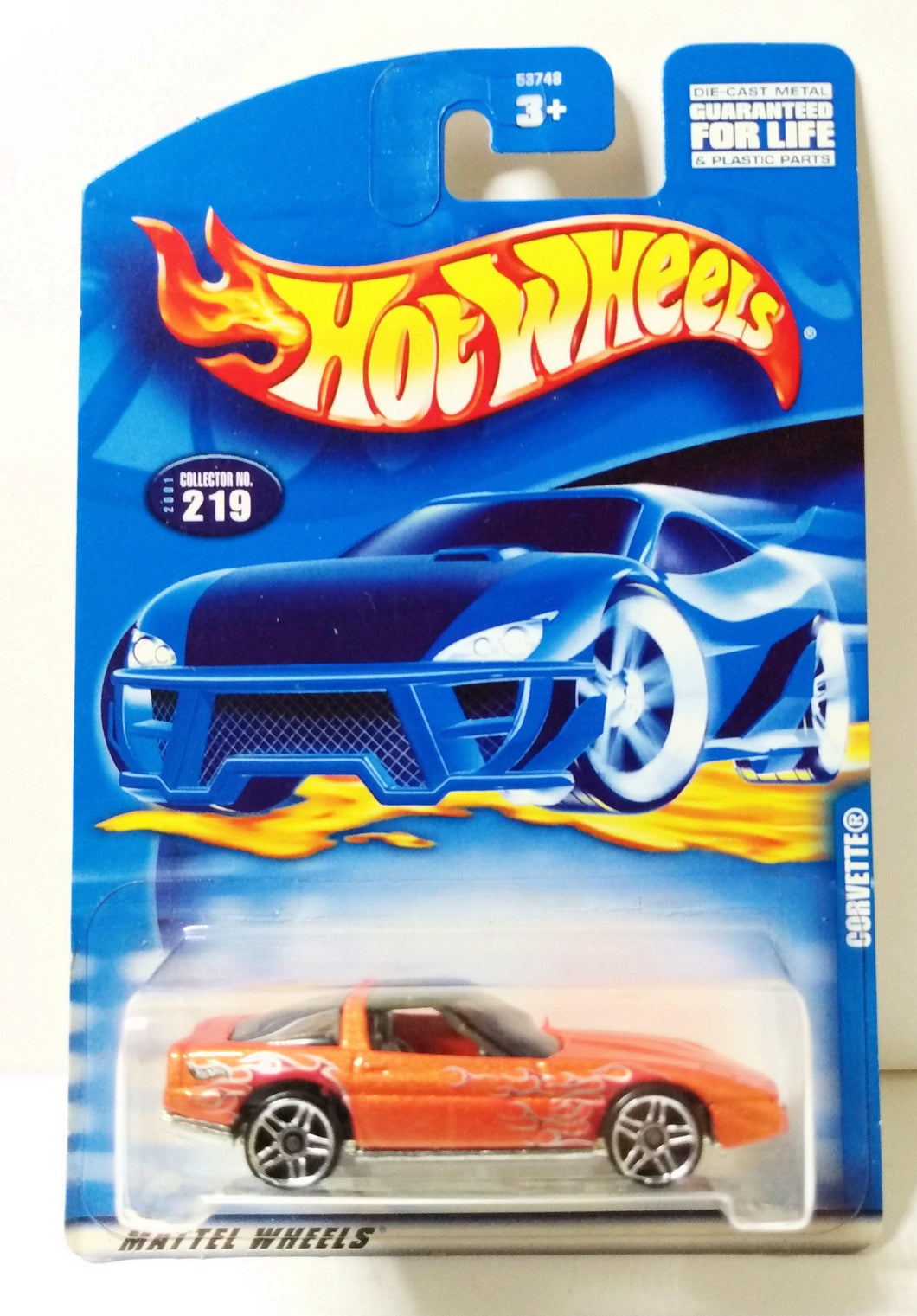 Hot Wheels 2001 Collector #219 1980 Corvette PR5 Diecast Sports Car - TulipStuff