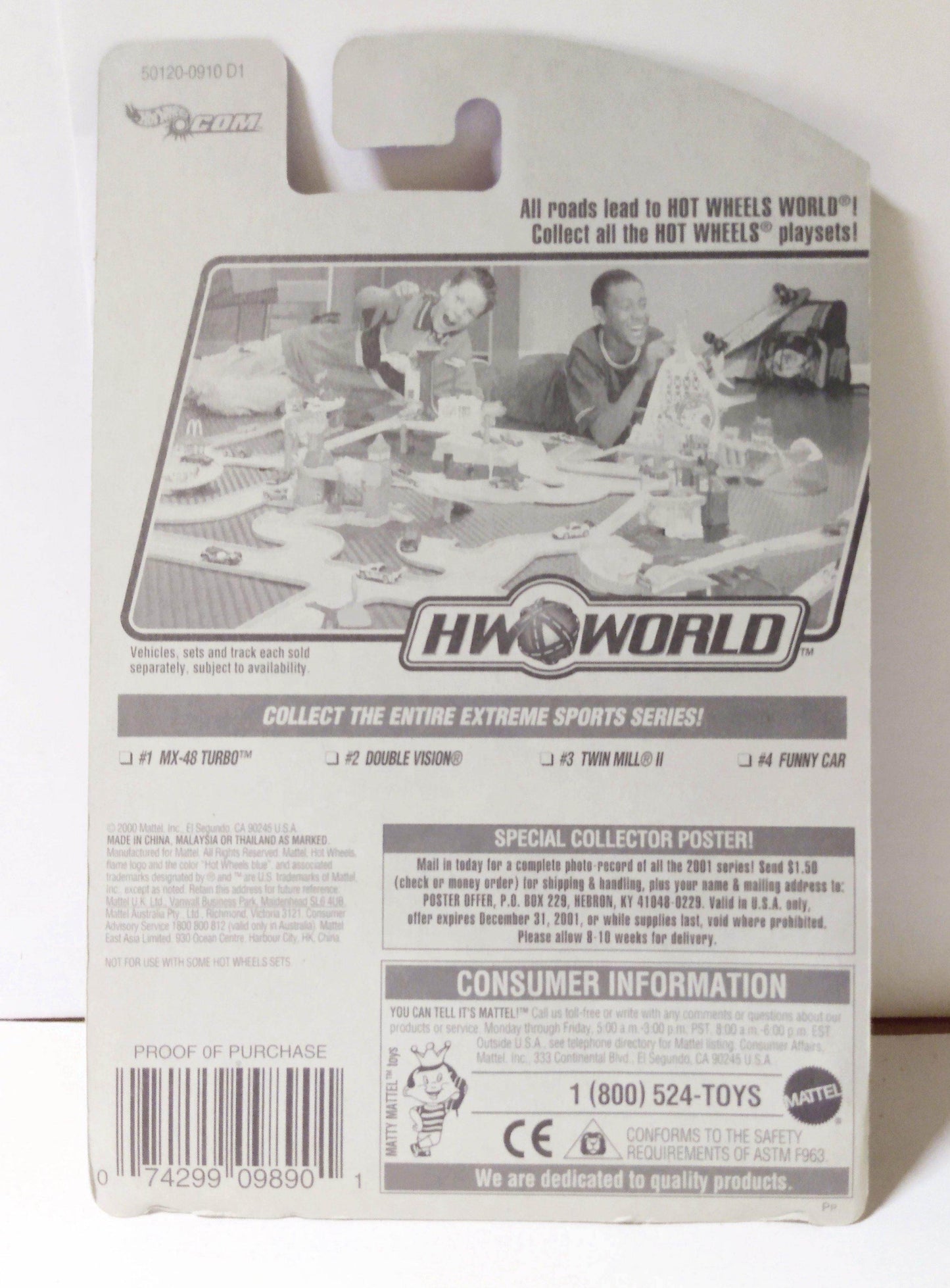 Hot Wheels Extreme Sports Double Vision Collector 2001 #082 - TulipStuff