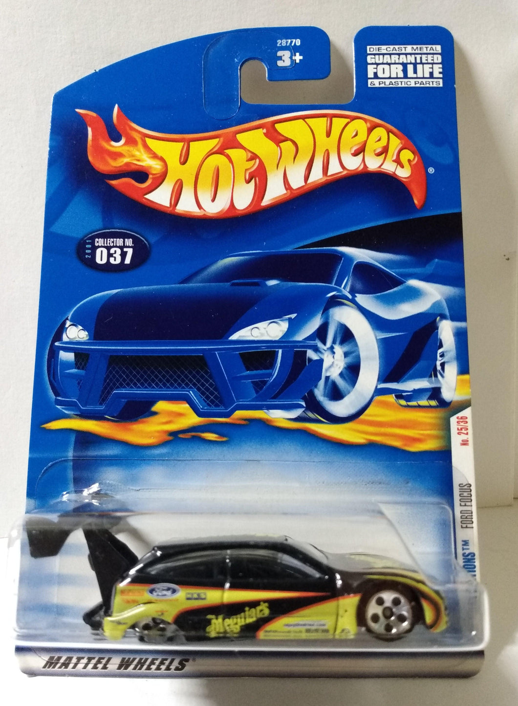 Hot Wheels 2001 First Editions Ford Focus Collector #037 - TulipStuff