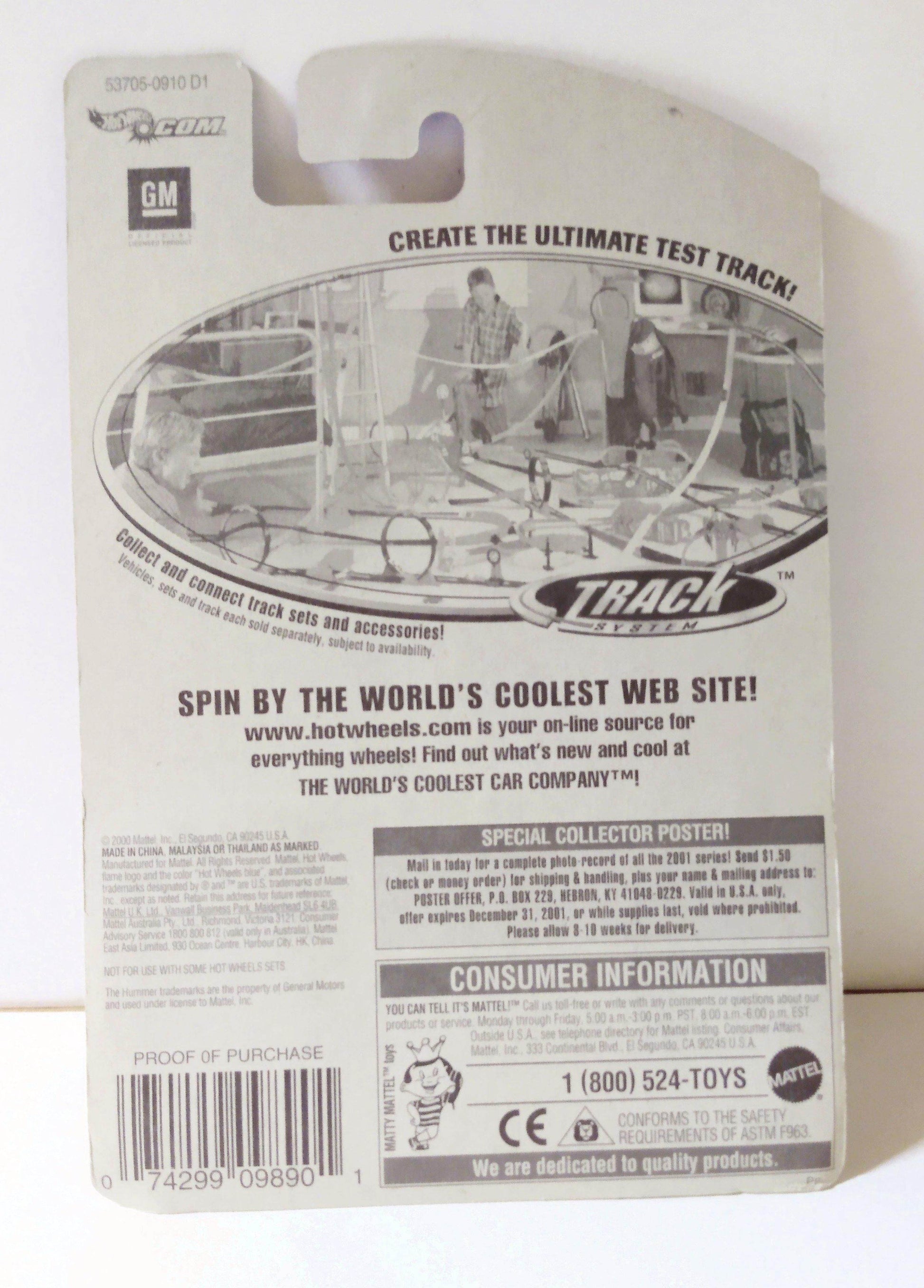 Hot Wheels 2001 Collector #162 Hummer - TulipStuff