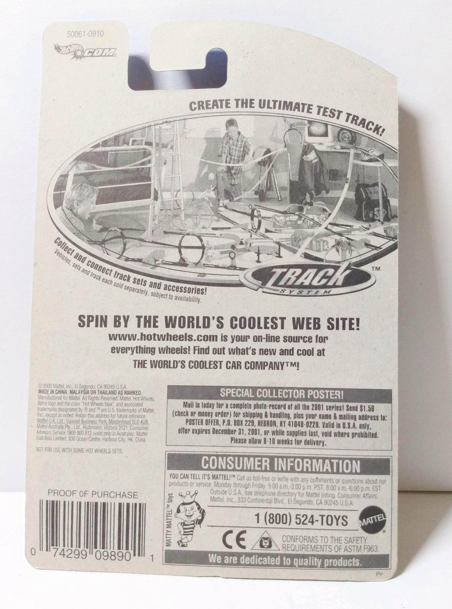 Hot Wheels 2001 Collector #193 Rescue Ranger EMS Paramedic Truck - TulipStuff