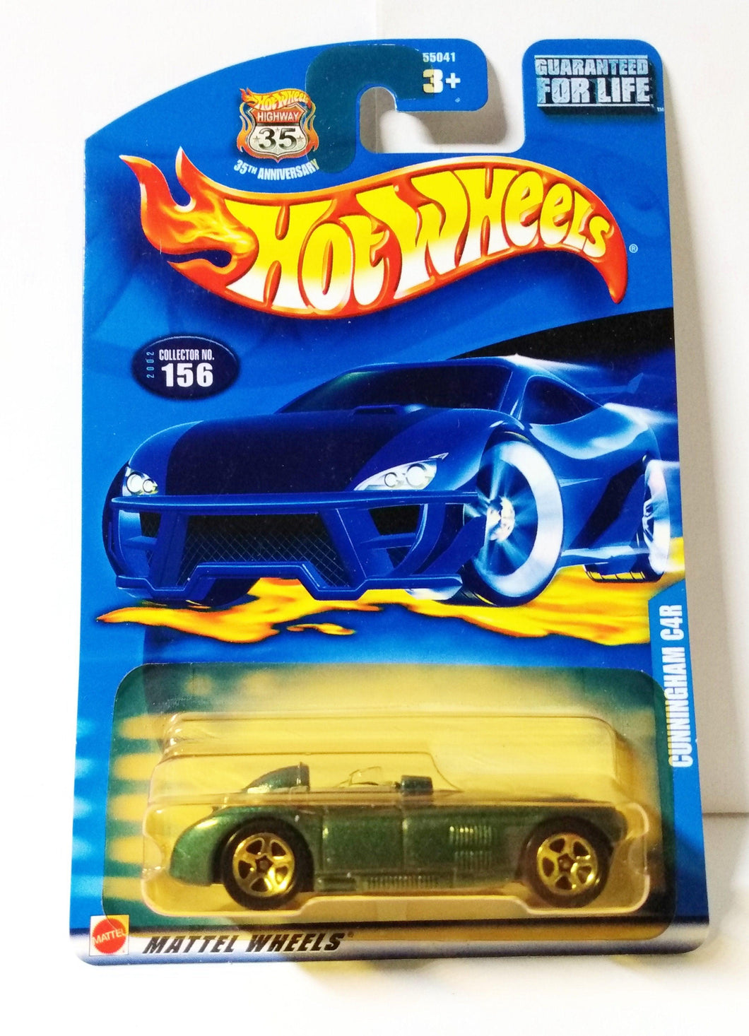 Hot Wheels 2002 Collector #156 Cunningham C4R Race Car - TulipStuff