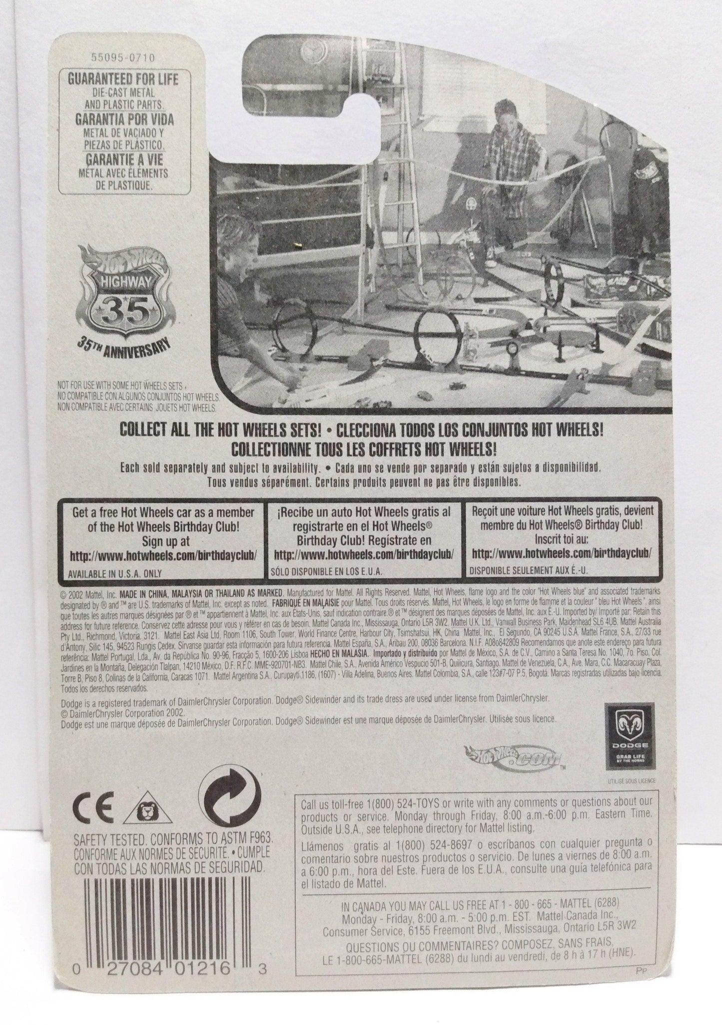 Hot Wheels 2002 Collector 210 Dodge Sidewinder - TulipStuff