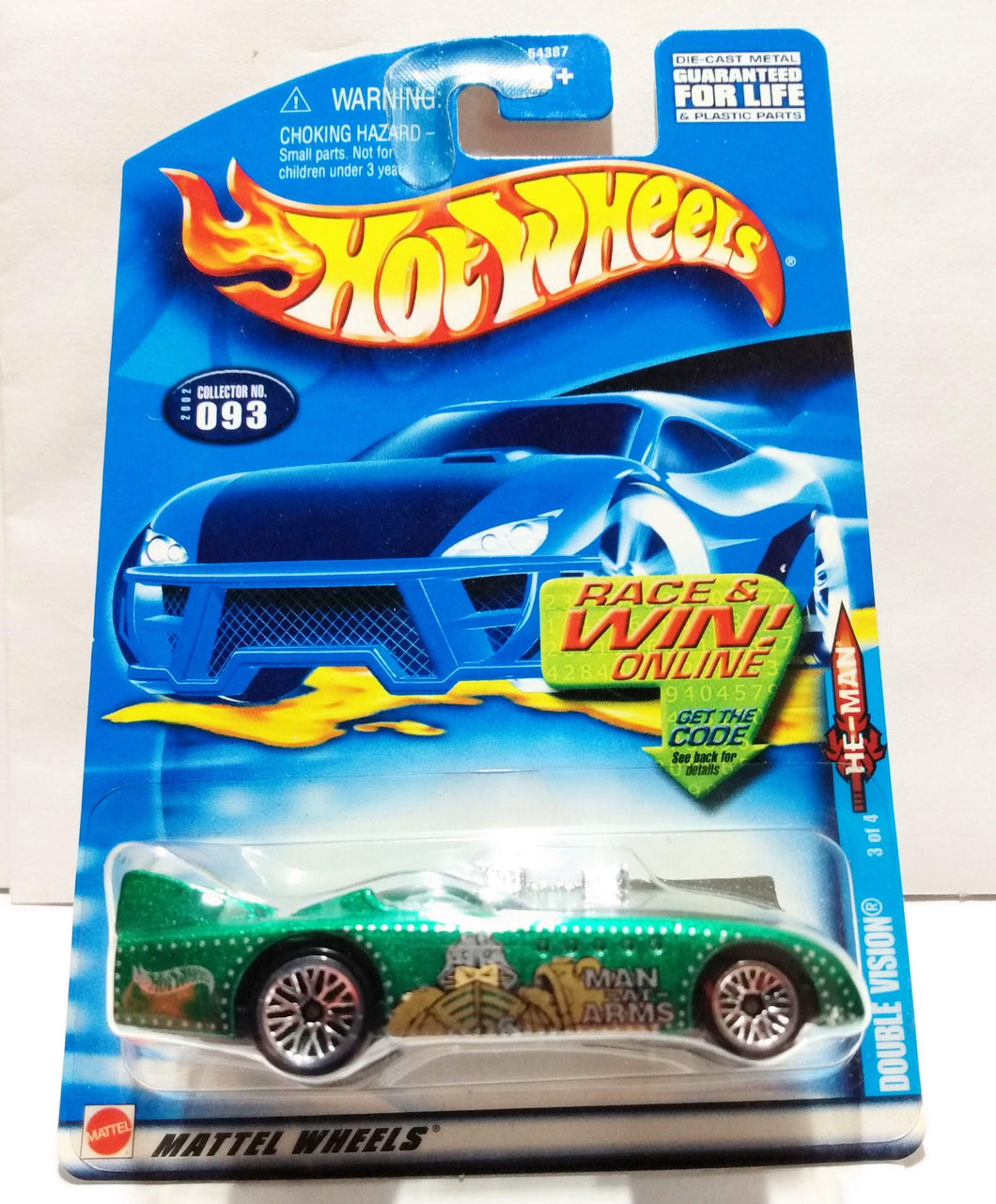 Hot Wheels He-Man Series Double Vision 2002 Collector #093 - TulipStuff