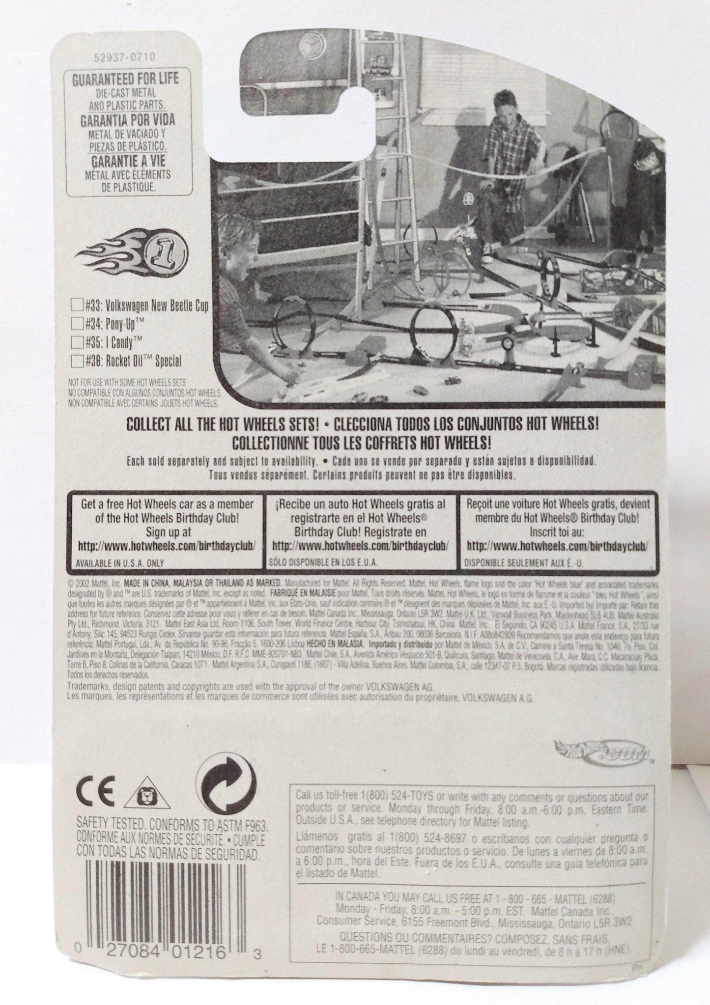 Hot Wheels 2002 First Editions Volkswagen New Beetle Cup Collector 045 - TulipStuff