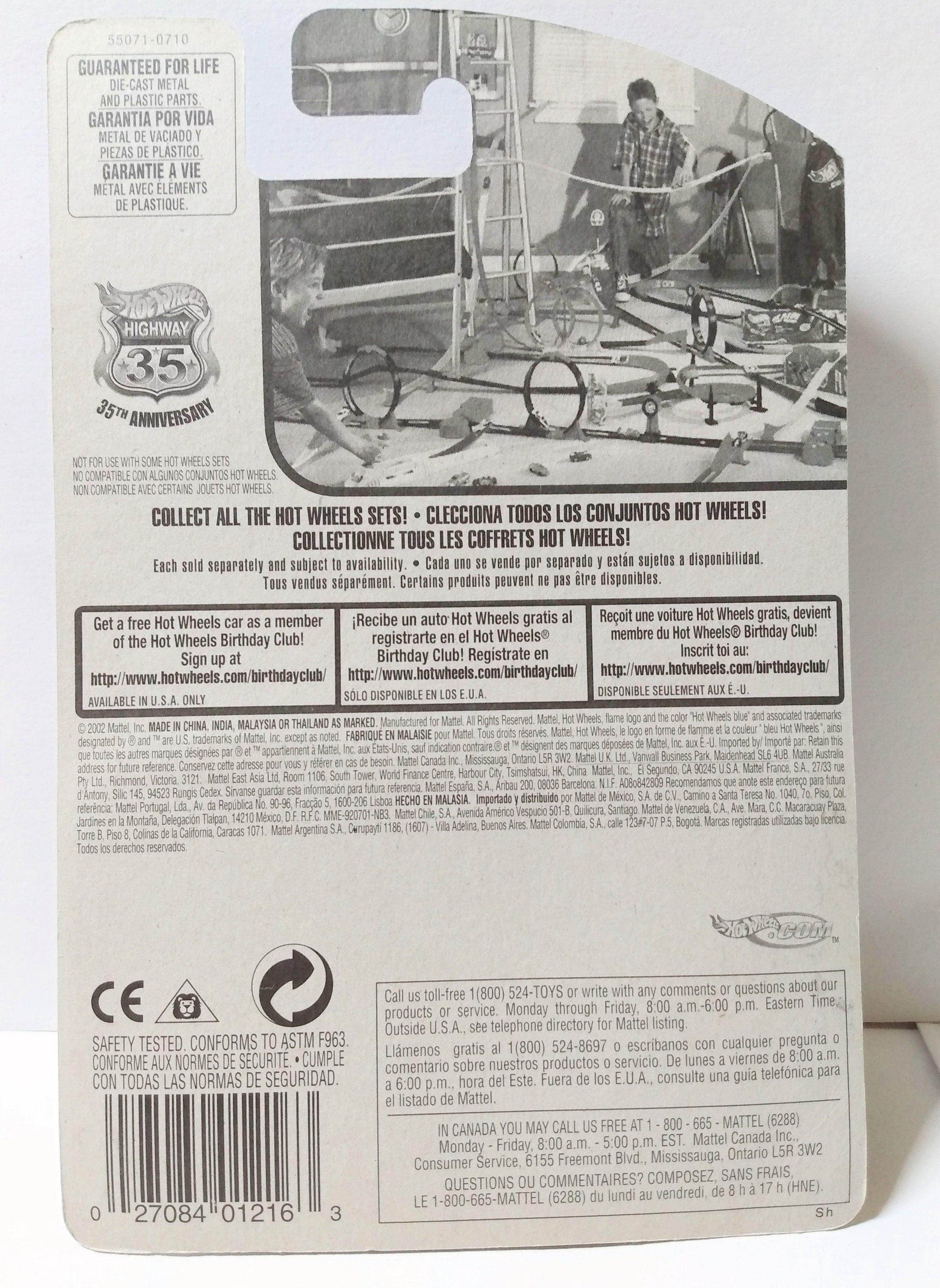 Hot Wheels 2002 Collector #186 Wheel Loader Construction Toy error - TulipStuff