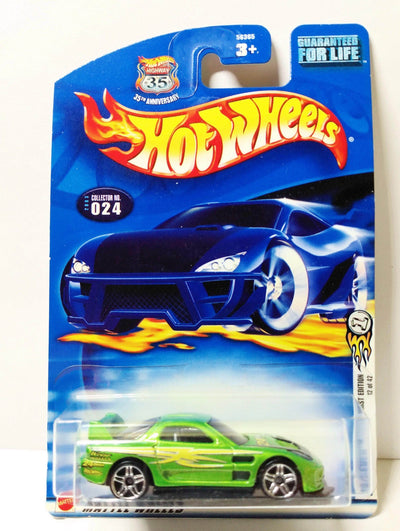Hot Wheels 2003 First Editions 24/Seven Mazda RX-7 Collector #024 - TulipStuff