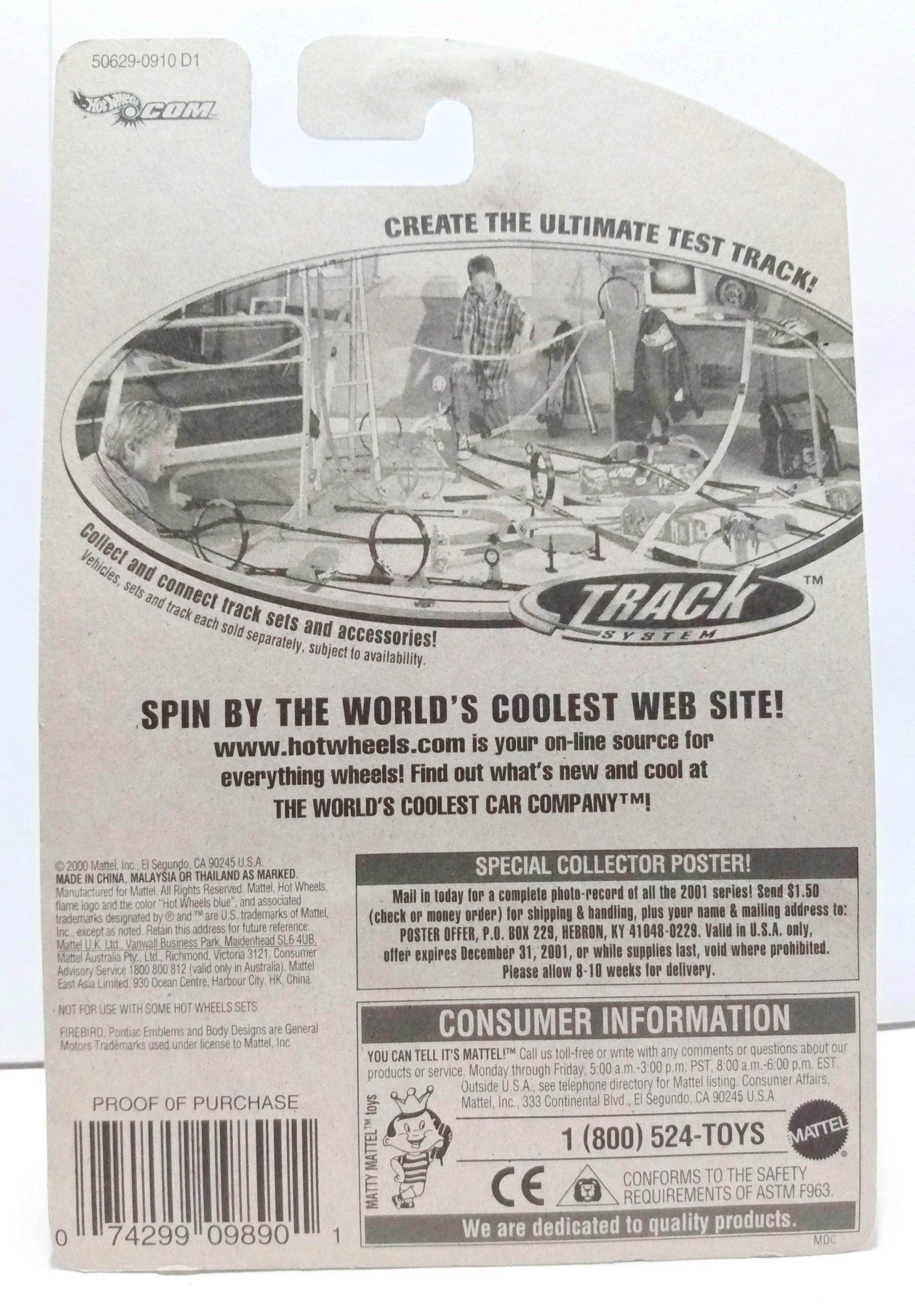 Hot Wheels 2001 Collector #099 Pro Stock Firebird Pontiac Racing Car - TulipStuff