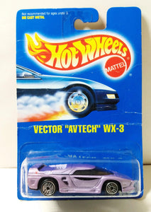 Hot Wheels Collector #207 Vector Avtech WX-3 uh 1994 - TulipStuff