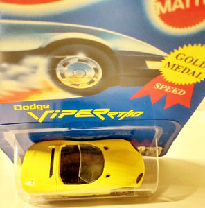 Hot Wheels Collector 210 Dodge Viper RT/10 Gold Medal Speed Yellow 1995 - TulipStuff