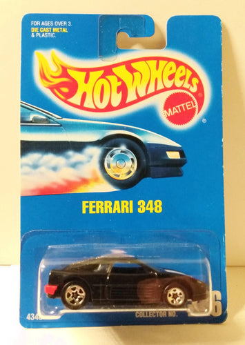 Hot Wheels Collector #226 Ferrari 348 Diecast Sports Car 5sp 1995 - TulipStuff