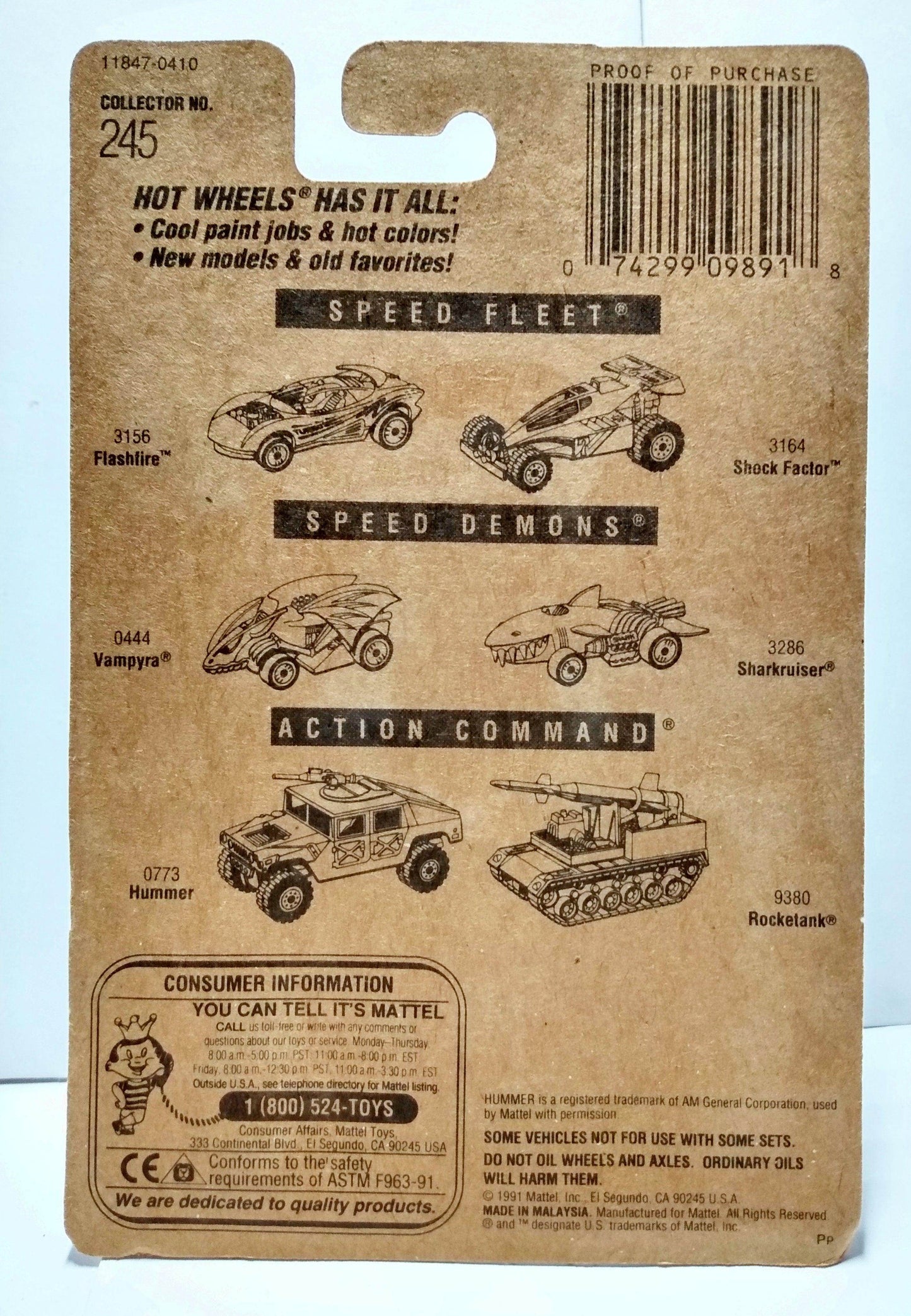 Hot Wheels Collector #245 Driven To The Max Top Fuel Dragster 1994 - TulipStuff