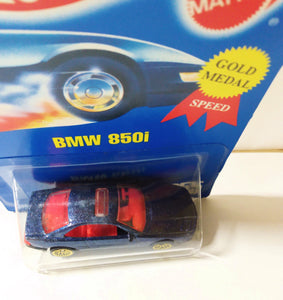 Hot Wheels Collector #255 BMW 850i 1996 Gold Medal Speed gbbs - TulipStuff