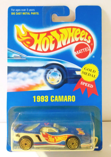 Hot Wheels Collector #262 1993 Camaro Racing Car Gold Medal Speed - TulipStuff