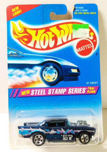 Hot Wheels Steel Stamp Series '57 Chevy 5sp Collector #290 1995 - TulipStuff