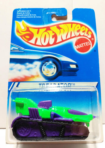 Hot Wheels no. 3035 Treadator Tank 1994 Canada International Card - TulipStuff