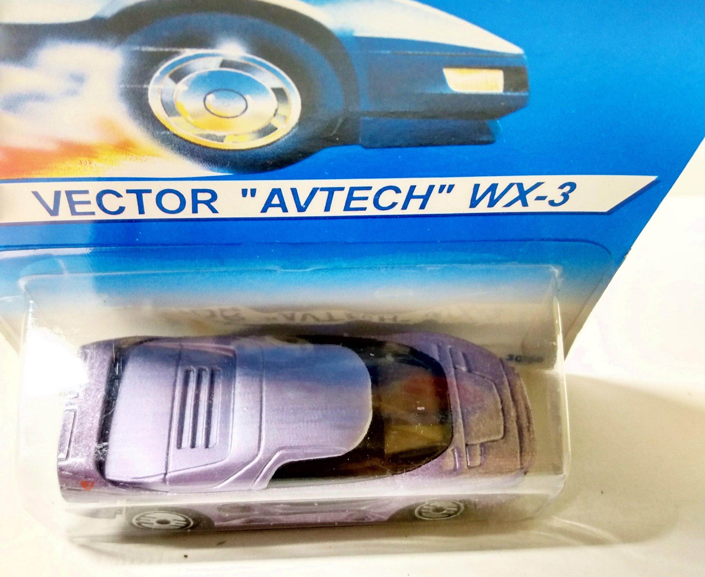 Hot Wheels 3050 Vector Avtech WX-3 uh 1994 International Card - TulipStuff