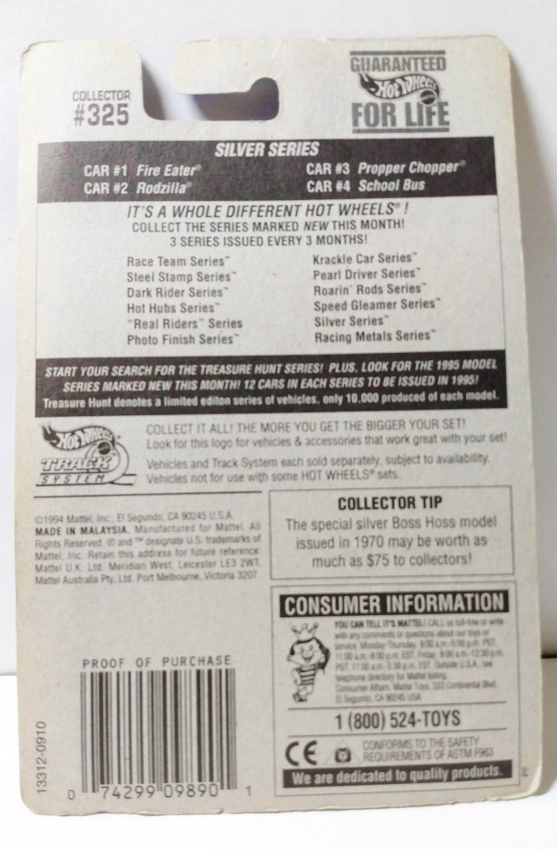 Hot Wheels Silver Series Propper Chopper Police Helicopter 1995 - TulipStuff