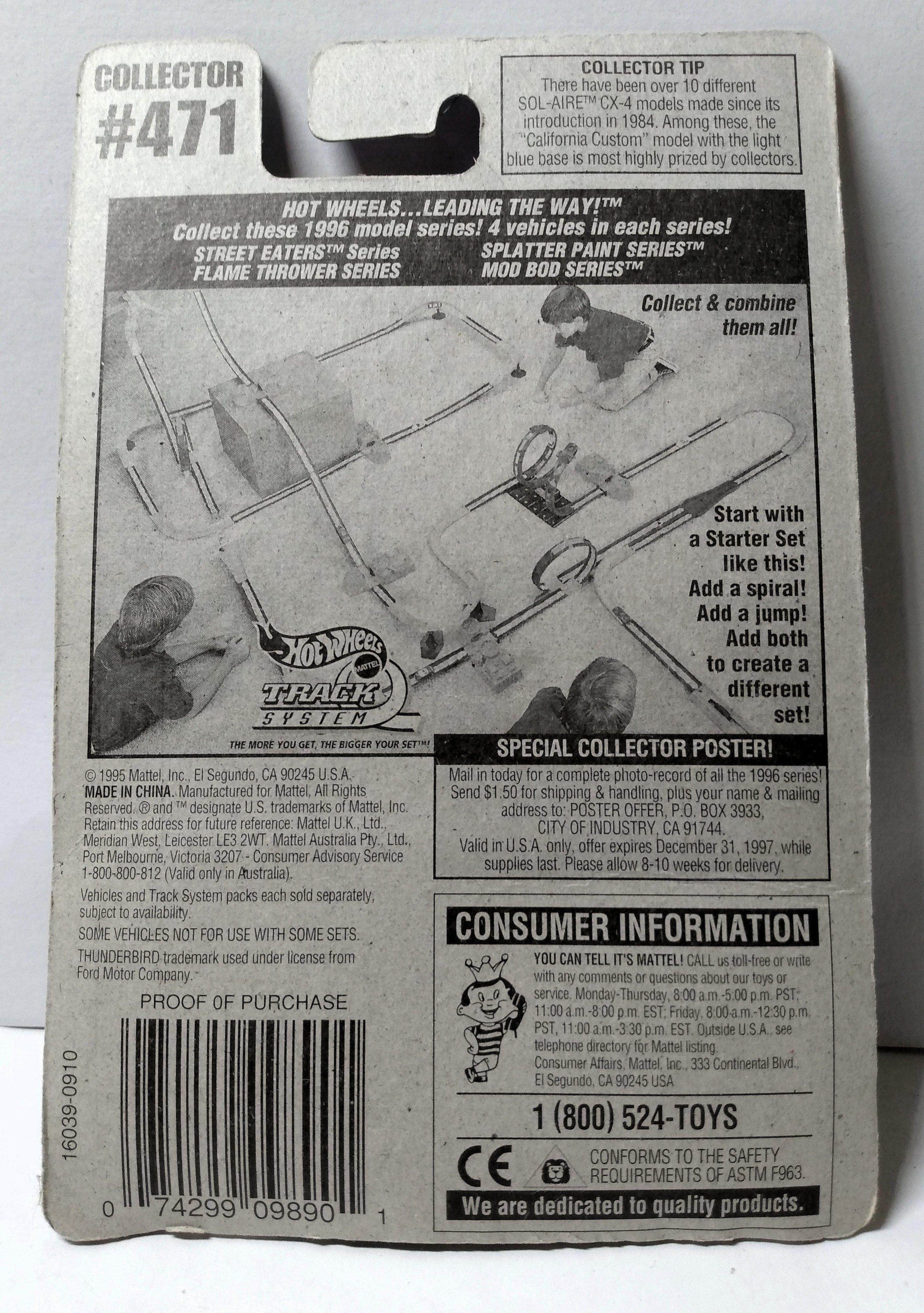 Hot Wheels Collector #471 Velocitor Ford Thunderbird Stocker 1997 bbs - TulipStuff