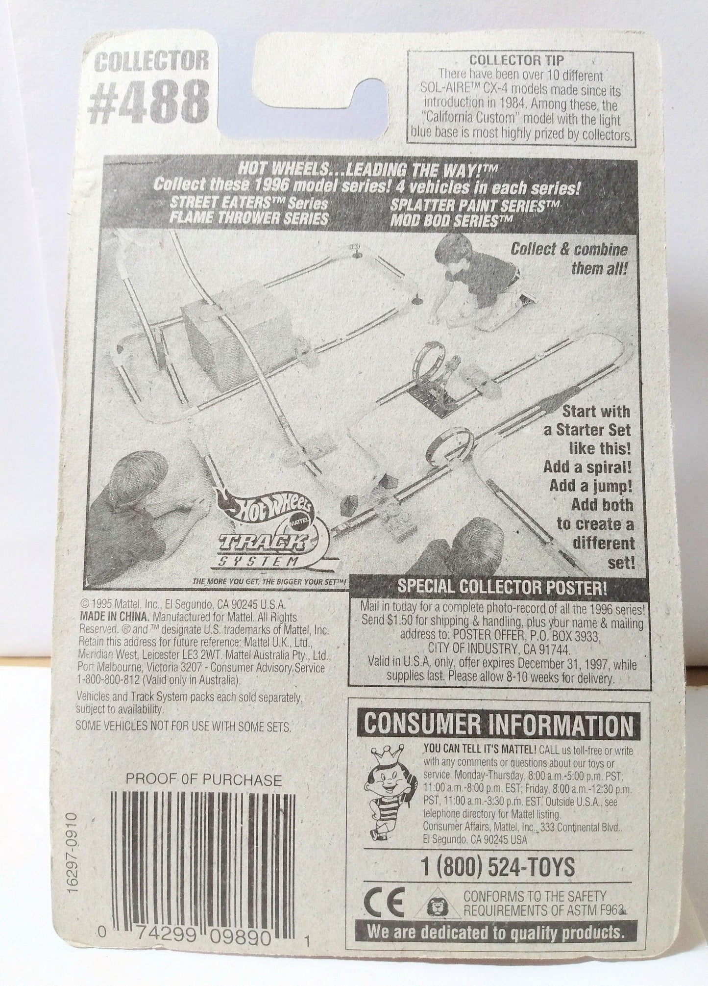 Hot Wheels Collector #488 Sting Rod Off Road Army Vehicle 1995 - TulipStuff