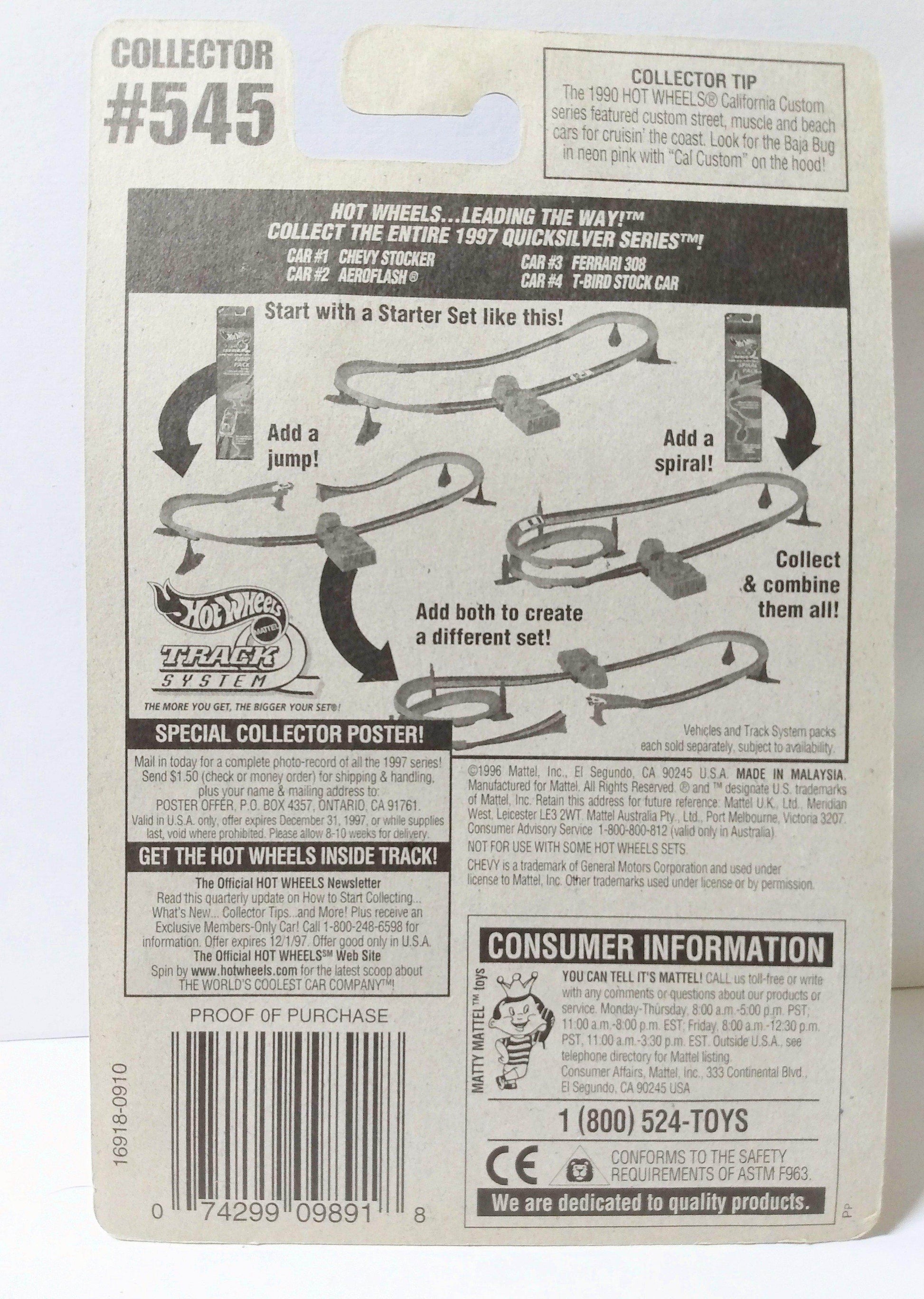 Hot Wheels Quicksilver Series Chevy Stocker Collector #545 1998 - TulipStuff