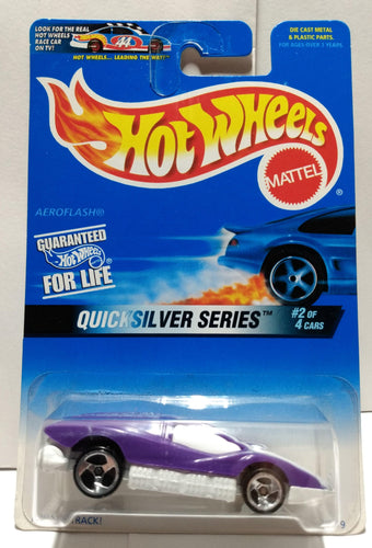 Hot Wheels Quicksilver Series Aeroflash Collector #546 1998 - TulipStuff