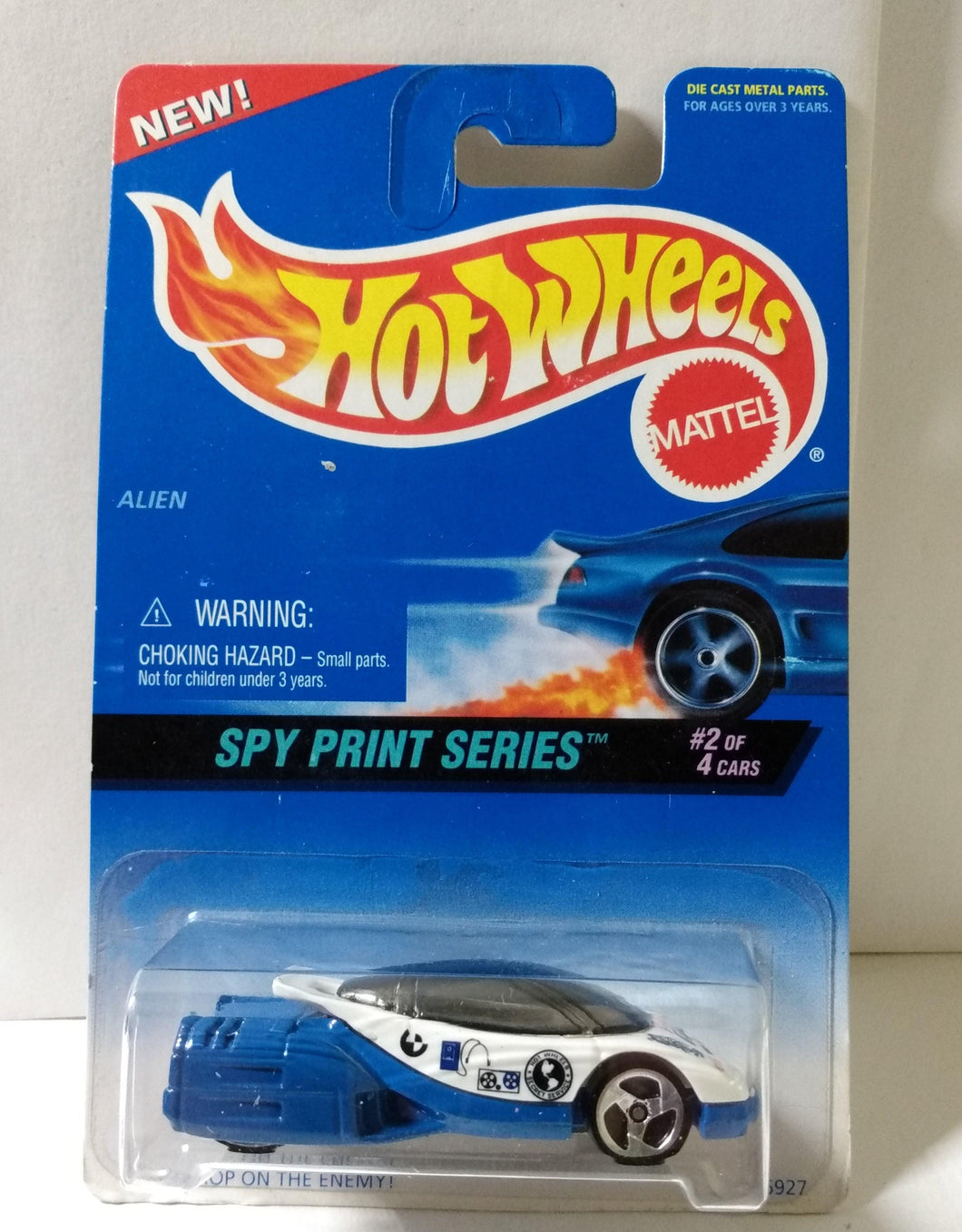 Hot Wheels Spy Print Alien Concept Car Collector #554 1996 - TulipStuff