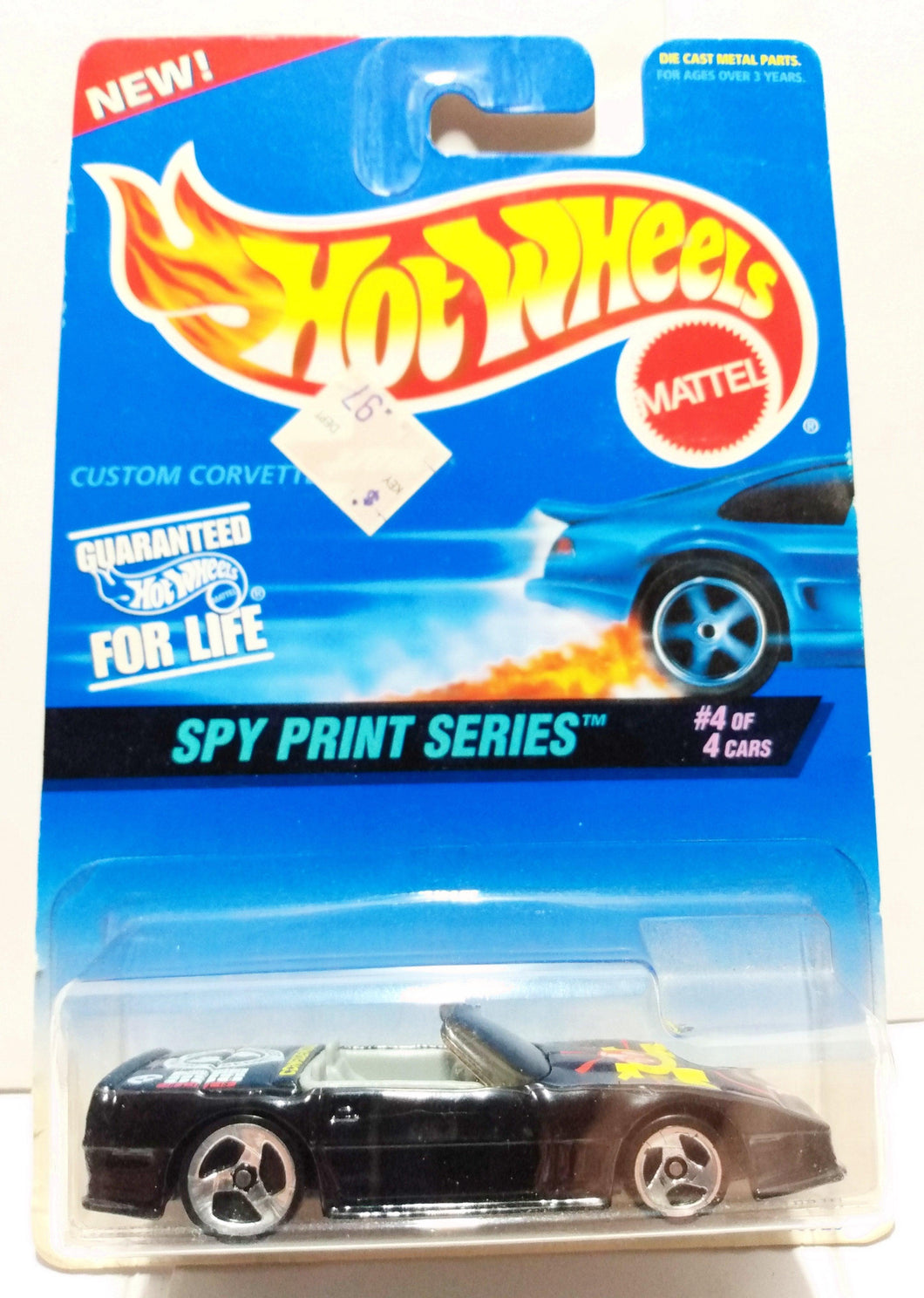 Hot Wheels Spy Print Series Custom Corvette Convertible  Collector 556 - TulipStuff