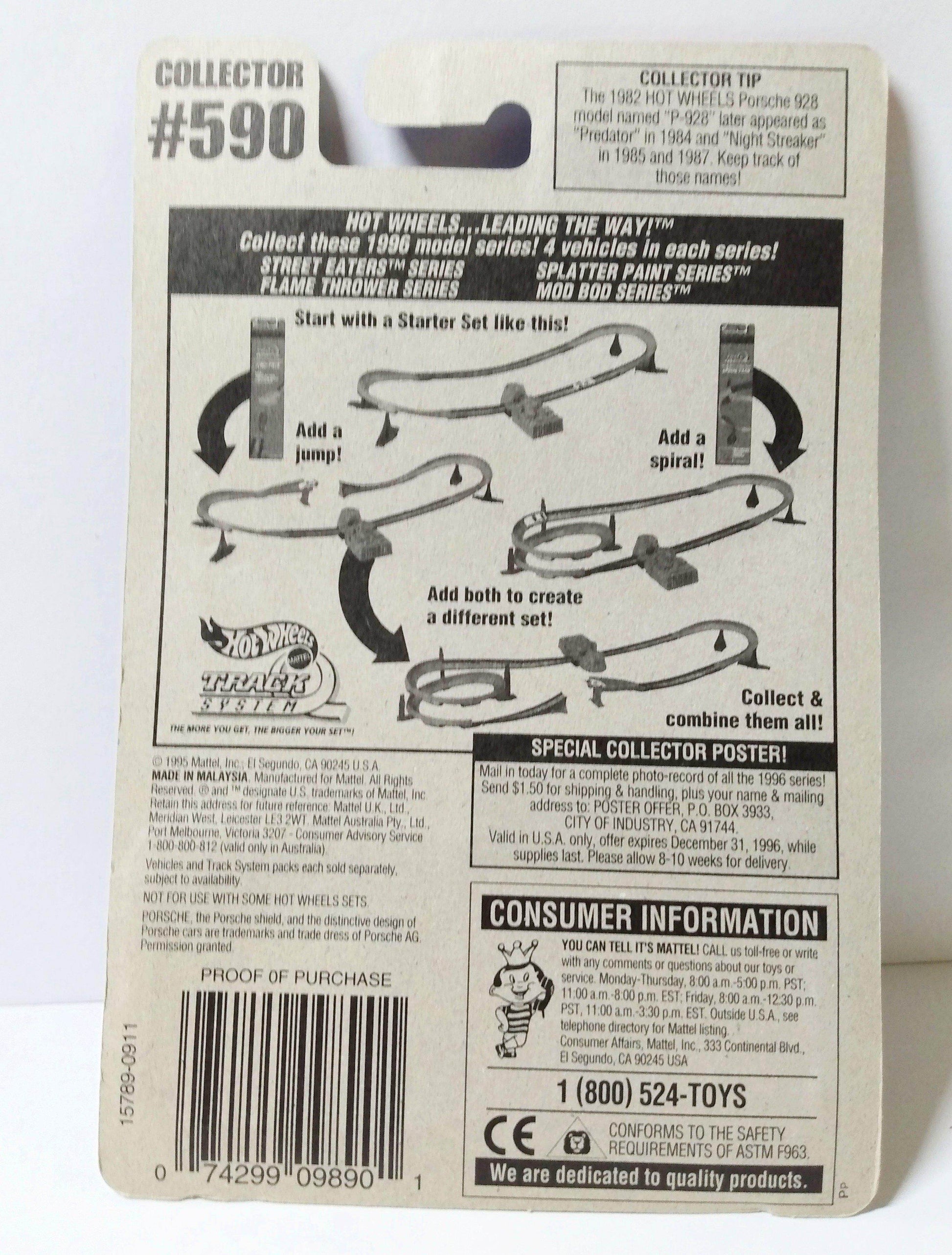 Hot Wheels Collector 590 Porsche 911 1995 sp5 - TulipStuff