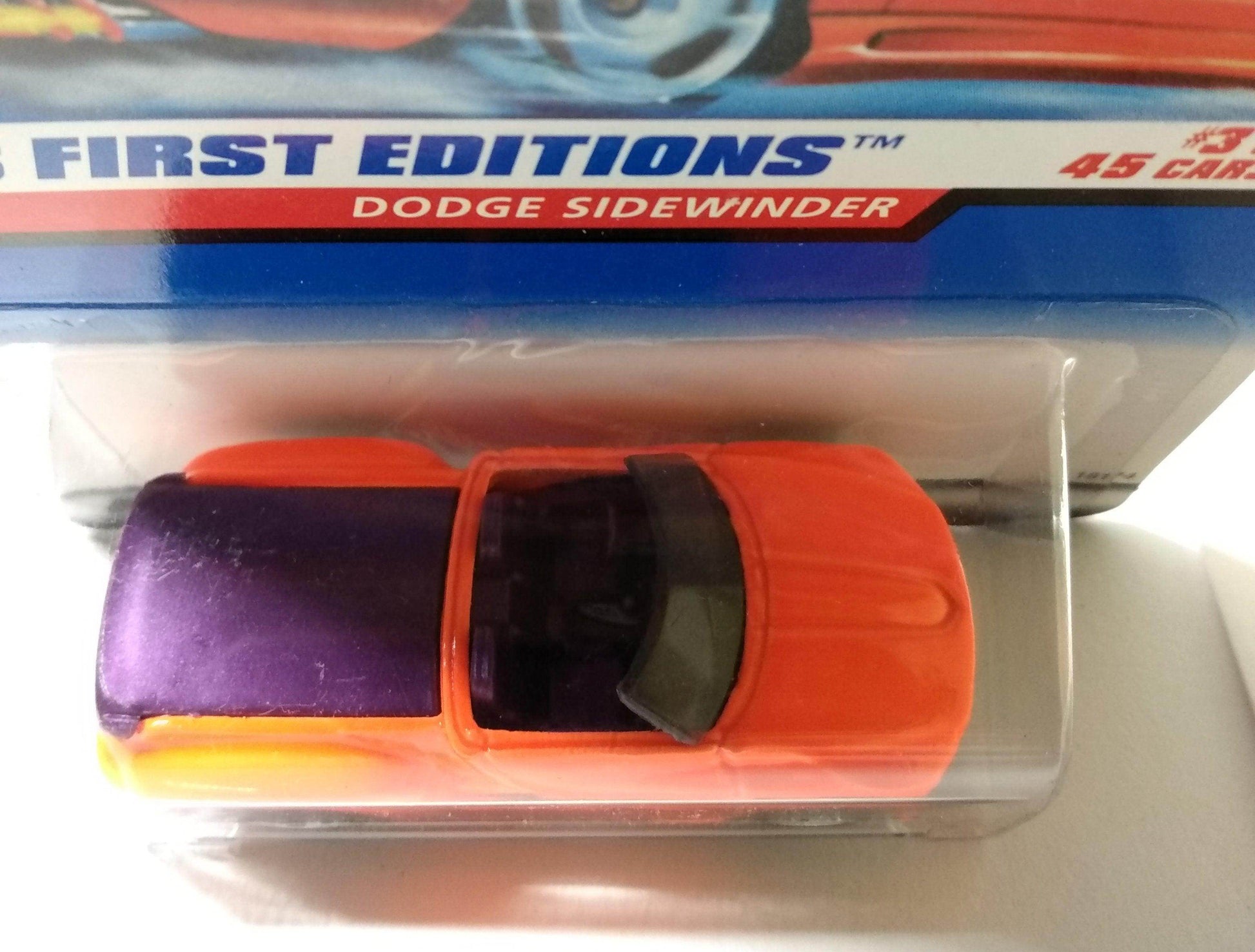 Hot Wheels 1998 First Editions Dodge Sidewinder #634 45 error card - TulipStuff