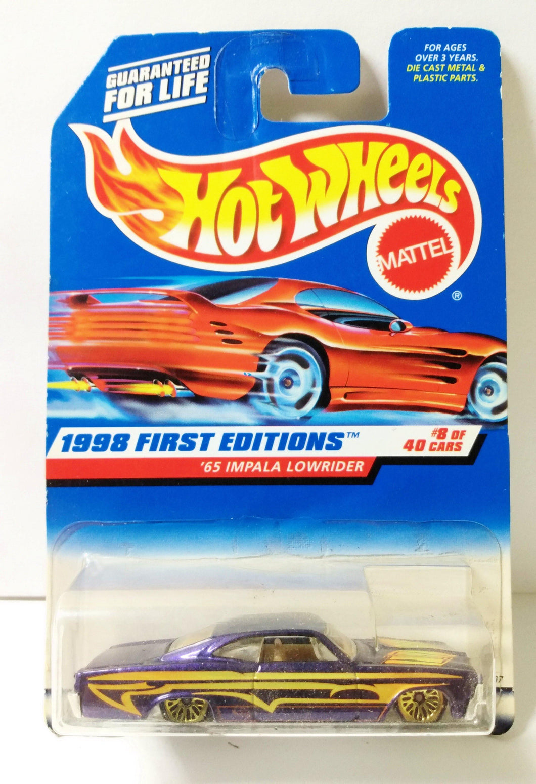 Hot Wheels 1998 First Editions '65 Impala Lowrider Collector #635 - TulipStuff