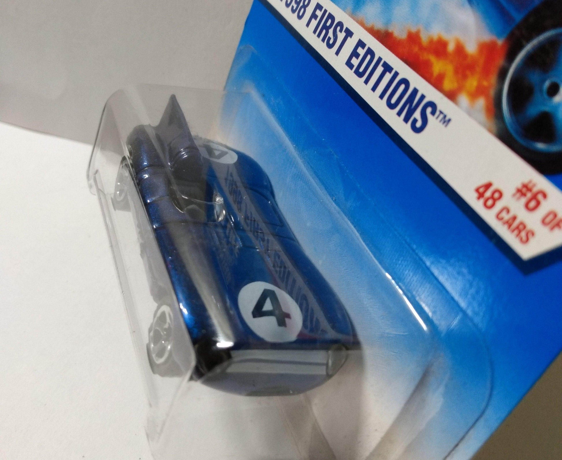 Hot Wheels 1998 First Editions Collector #638 Jaguar D-Type 48 error - TulipStuff