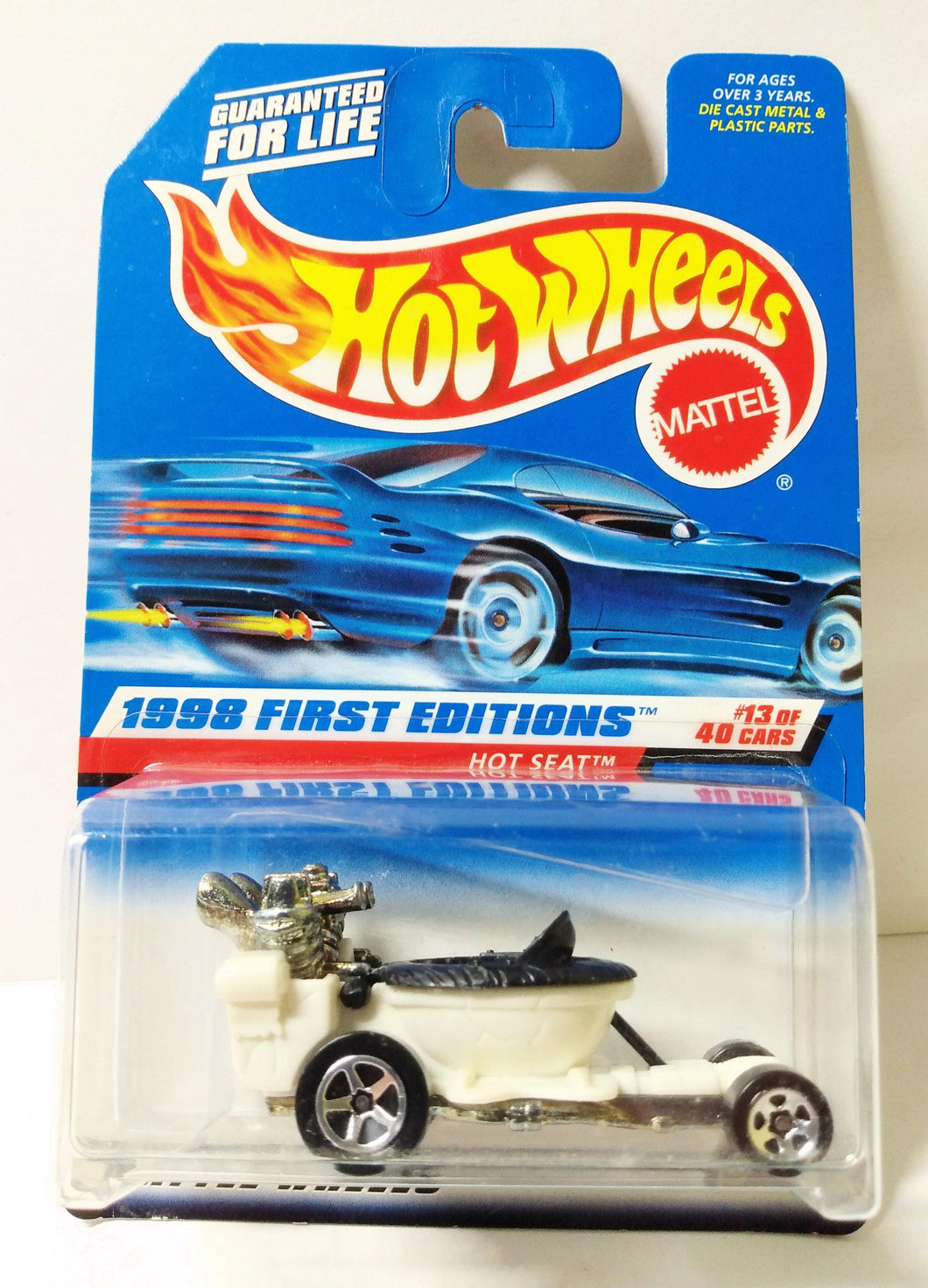 Hot Wheels 1998 1st Edition Hot Seat Motorized Toilet Collector #648 - TulipStuff