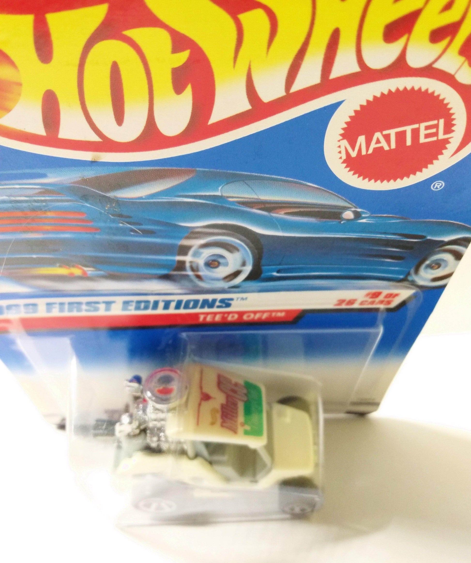 Hot Wheels 1999 First Editions Tee'd Off Collector #683 Golf Cart gray - TulipStuff