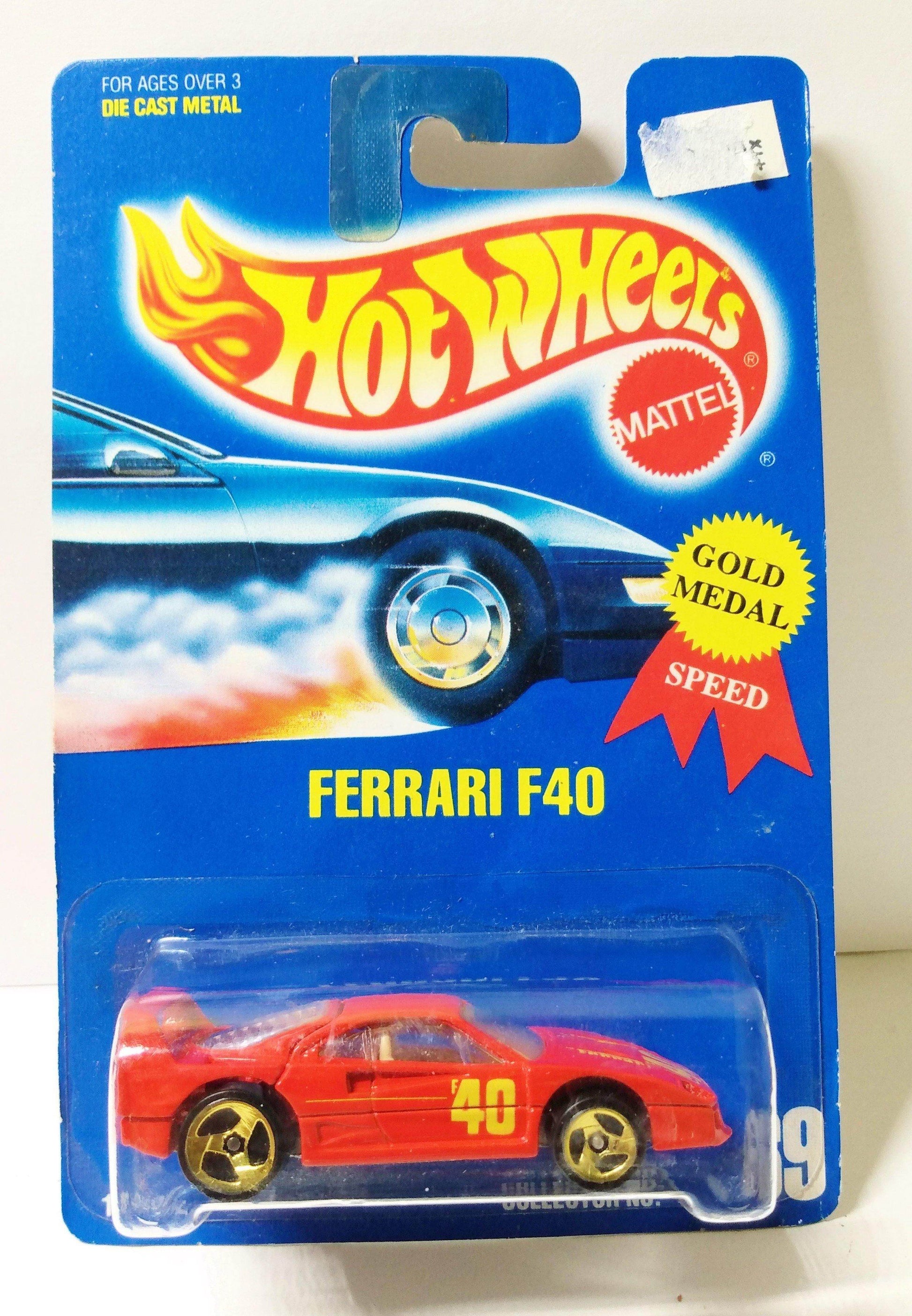 Hot Wheels Collector #69 Ferrari F40 g3sp Diecast Racing Car 1995 - TulipStuff