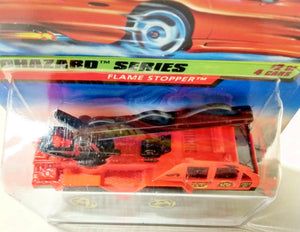 Hot Wheels Biohazard Series Collector #718 Flame Stopper Fire Truck - TulipStuff