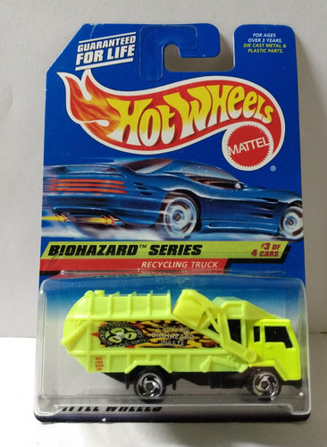 Hot Wheels Biohazard Series Recycling Truck Collector #719 1997 - TulipStuff