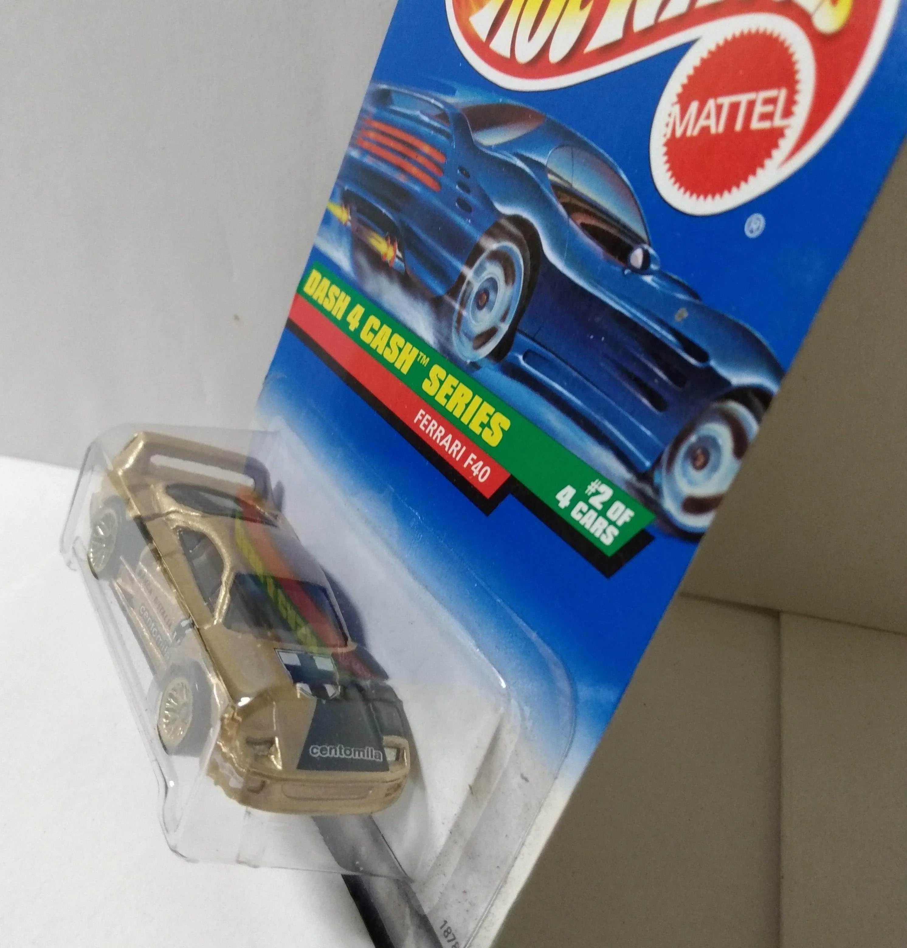 Hot Wheels Dash 4 Cash Collector #722 Ferrari F40 Racing Car 1997