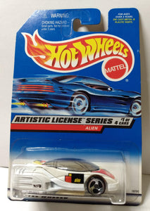 Hot Wheels Artistic License Collector #729 Alien Concept Car 1997 - TulipStuff