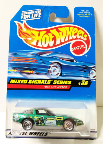 Hot Wheels Mixed Signals Series '80's Corvette Collector #734 1997 - TulipStuff