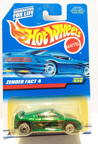 Hot Wheels Collector #820 Zender Fact 4 Sports Car 1997 - TulipStuff