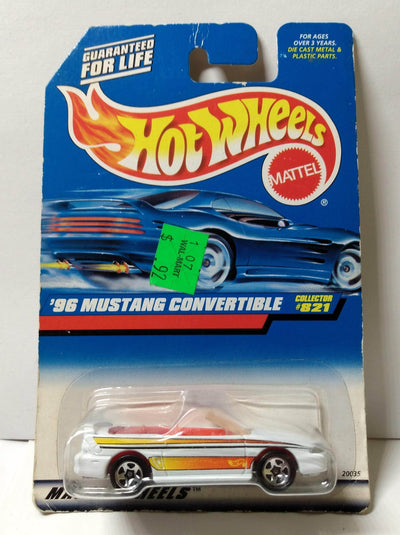 Hot Wheels Collector #821 Ford '96 Mustang GT Convertible 1997 - TulipStuff