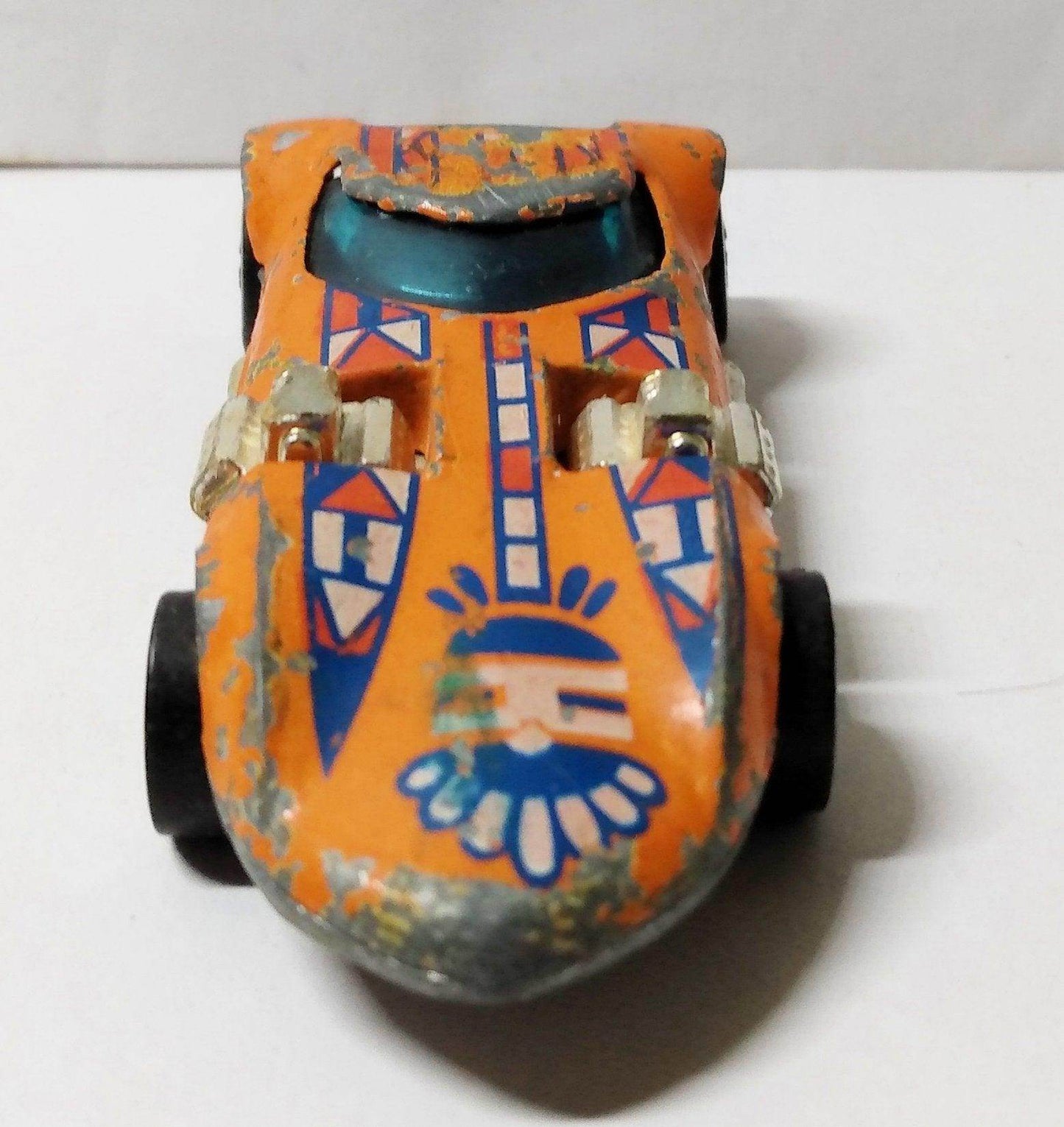 Hot Wheels Redline 8240 Twin Mill Orange Flying Colors Hong Kong 1976 - TulipStuff