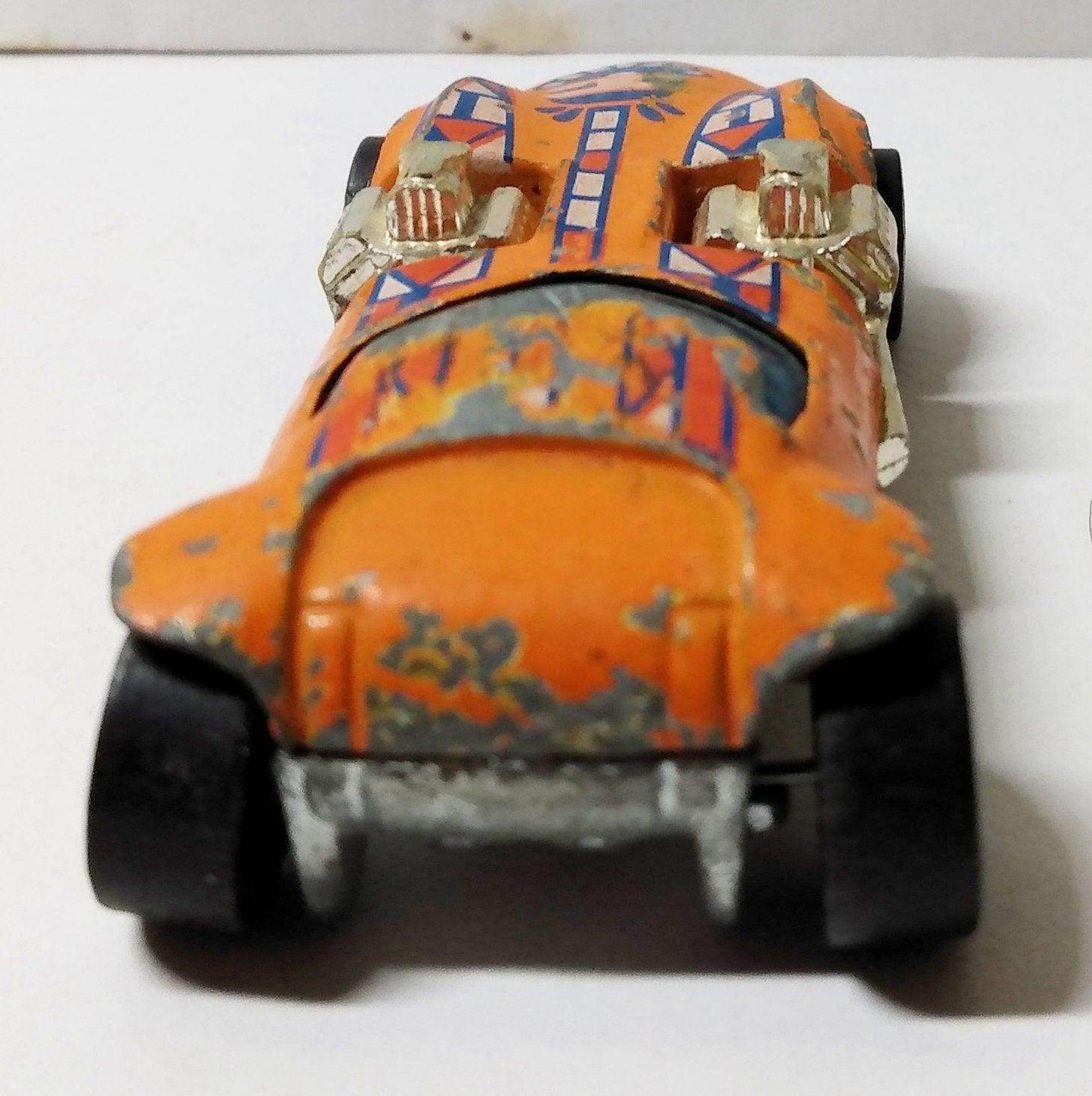 Hot Wheels Redline 8240 Twin Mill Orange Flying Colors Hong Kong 1976 - TulipStuff